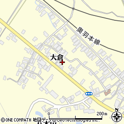 秋田県能代市二ツ井町切石大倉125周辺の地図