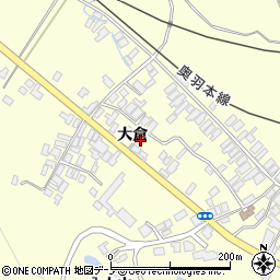 秋田県能代市二ツ井町切石大倉125-1周辺の地図
