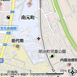 秋田県能代市南元町4-31周辺の地図