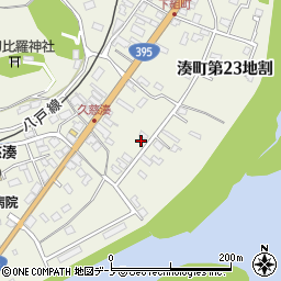 岩手県久慈市湊町第２０地割周辺の地図