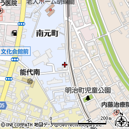 秋田県能代市南元町4-30周辺の地図