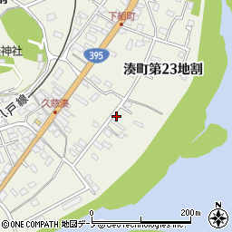 岩手県久慈市湊町周辺の地図