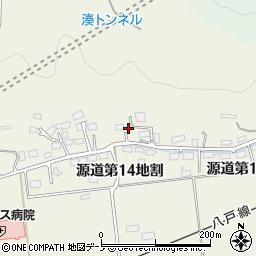 岩手県久慈市源道第１３地割周辺の地図
