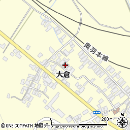 秋田県能代市二ツ井町切石大倉113-1周辺の地図