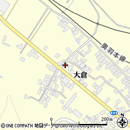 秋田県能代市二ツ井町切石大倉121-1周辺の地図