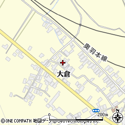 秋田県能代市二ツ井町切石大倉113-2周辺の地図