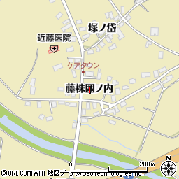 秋田県北秋田市脇神藤株囲ノ内周辺の地図