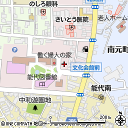 文化会館前周辺の地図