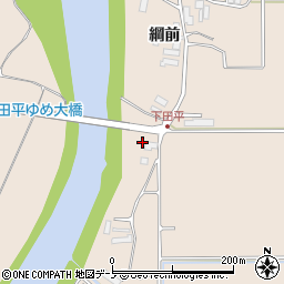 秋田県能代市二ツ井町麻生（大堤下）周辺の地図