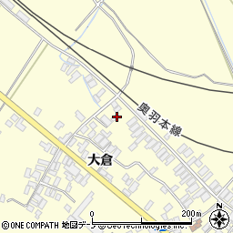 秋田県能代市二ツ井町切石大倉86周辺の地図