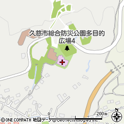 久慈市役所　総合福祉センター周辺の地図