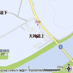 秋田県能代市二ツ井町小繋（天神道上）周辺の地図