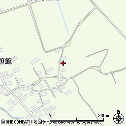 秋田県大館市比内町笹館30周辺の地図