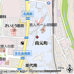秋田県能代市南元町3-51周辺の地図