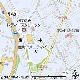 秋田県鹿角市花輪合ノ野242周辺の地図
