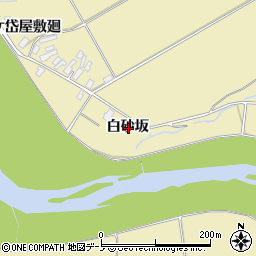 秋田県北秋田市脇神白砂坂周辺の地図