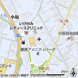 秋田県鹿角市花輪合ノ野244周辺の地図