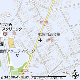 秋田県鹿角市花輪合ノ野209周辺の地図