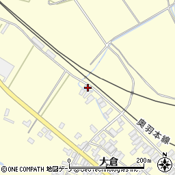 秋田県能代市二ツ井町切石大倉70周辺の地図