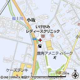 秋田県鹿角市花輪小坂20周辺の地図