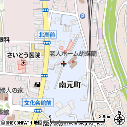 秋田県能代市南元町3-55周辺の地図