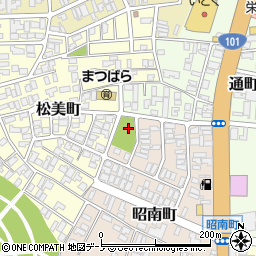 昭南町街区公園周辺の地図