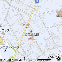 秋田県鹿角市花輪合ノ野156周辺の地図