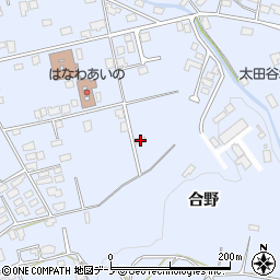 秋田県鹿角市花輪合ノ野21周辺の地図