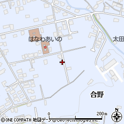 秋田県鹿角市花輪合ノ野41周辺の地図