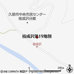 岩手県久慈市枝成沢第１９地割周辺の地図