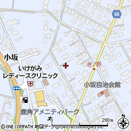 秋田県鹿角市花輪合ノ野288周辺の地図