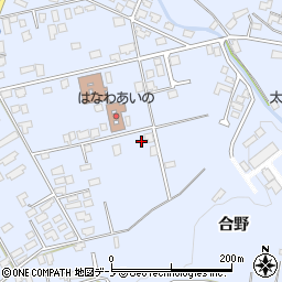 秋田県鹿角市花輪合ノ野43周辺の地図