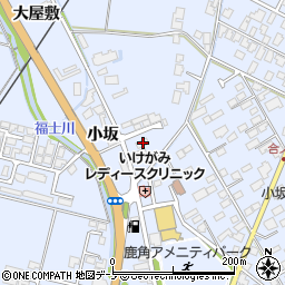 秋田県鹿角市花輪合ノ野345周辺の地図