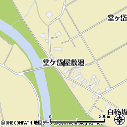 秋田県北秋田市脇神堂ケ岱屋敷廻周辺の地図