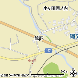 秋田県北秋田市脇神館下周辺の地図