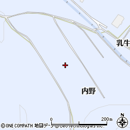 秋田県鹿角市花輪内野周辺の地図