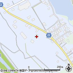 秋田県大館市比内町新館野開130-1周辺の地図