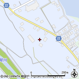 秋田県大館市比内町新館野開130-9周辺の地図