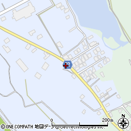 秋田県大館市比内町新館野開40-2周辺の地図