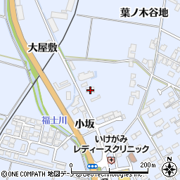 秋田県鹿角市花輪葉ノ木谷地20周辺の地図