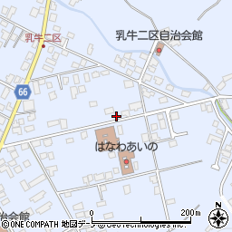 秋田県鹿角市花輪合野周辺の地図