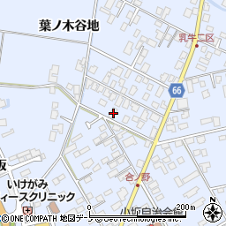 秋田県鹿角市花輪葉ノ木谷地167周辺の地図