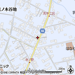 秋田県鹿角市花輪葉ノ木谷地121周辺の地図