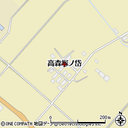 秋田県北秋田市脇神（高森塚ノ岱）周辺の地図