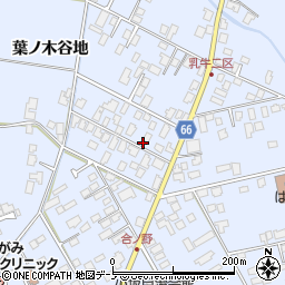 秋田県鹿角市花輪葉ノ木谷地127周辺の地図