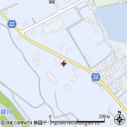 秋田県大館市比内町新館野開131-3周辺の地図