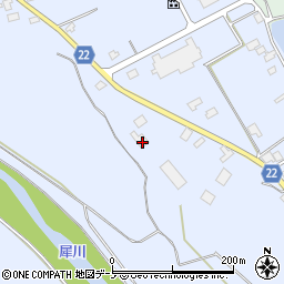 秋田県大館市比内町新館野開34-1周辺の地図