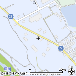 秋田県大館市比内町新館野開130-2周辺の地図
