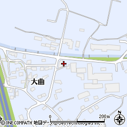秋田県鹿角市花輪（大曲平）周辺の地図