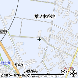 秋田県鹿角市花輪葉ノ木谷地63周辺の地図